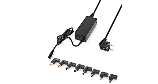 [NBAU9001FBK] nedis - notebook-adapter | universeel 8 connectoren | 90 w | uitgang 15 v - 20 v / 6 a (max.)