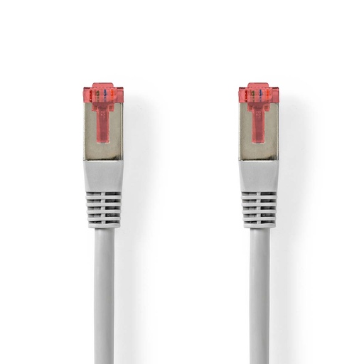 [CCGL85220GY025] Nedis CCGL85220GY025 CAT6 Network Cable RJ45 SF/UTP 25cm Gray
