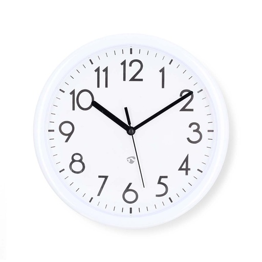 [CLWA105WT] Nedis CLWA105WT Wall Clock 220 mm Diameter Plastic White