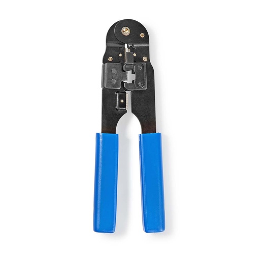 [CCGB89500BU] Pince à sertir Nedis CCGB89500BU pour câbles CAT5e / CAT6 / CAT6a / CAT7, coupe, dénudage, pince, sertissage, bleu
