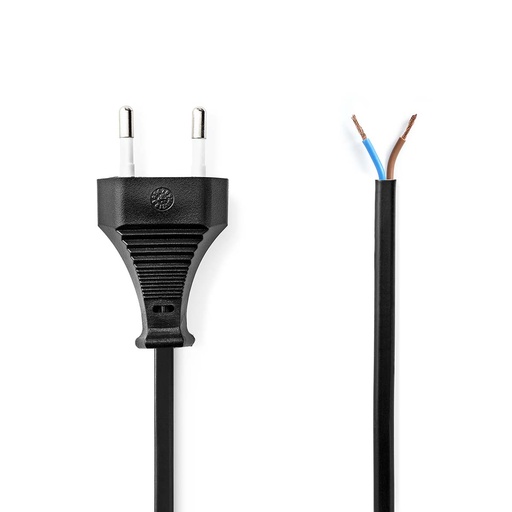 [CEGL11700BK30] Câble d'alimentation Nedis CEGL11700BK30, nickelé, 3 m, noir