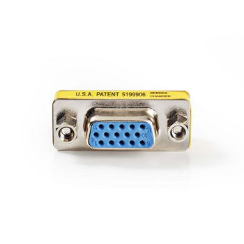 [CCVC59810ME] Nedis CCVC59810ME VGA Adapter 2x VGA Female Nickel Plated Metal 25 pieces