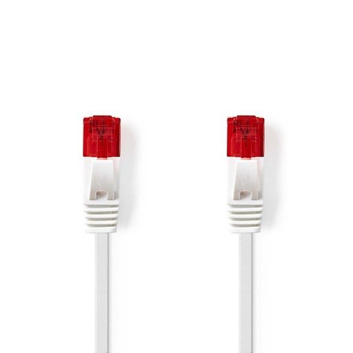 [CCGL85215WT05] Nedis CCGL85215WT05 CAT6 Network Cable RJ45 U/UTP 50cm Flat White