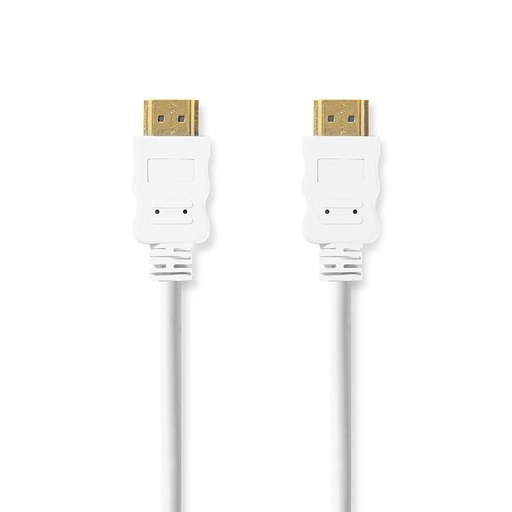 [CVGL34060WT20] Câble HDMI haute vitesse Nedis CVGL34060WT20 avec Ethernet HDMI 2.0 2 m Blanc