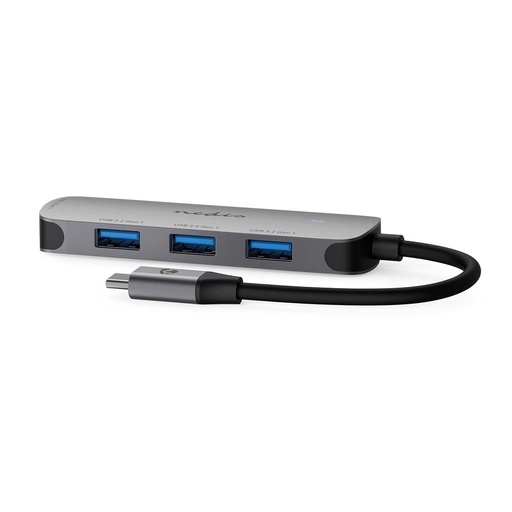 [CCGB64220GY01] Nedis CCGB64220GY01 USB 3.2 Gen 1 Hub USB-C 4x USB A Female 5 Gbps Gray