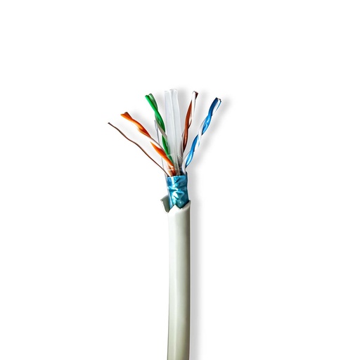 [CCBG8526GY50] Câble réseau Nedis CCBG8526GY50, câble CAT6 F/UTP, cuivre, intérieur, LSZH, gris, 50 m