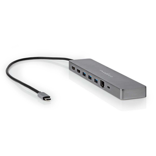 [CCBW64260AT02] Nedis CCBW64260AT02 USB 3.2 Gen 1 Multi-Port Adapter 10 in 1 USB-C Gold-plated Black