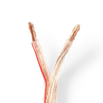 [CAGW6000TR250] Nedis CAGW6000TR250 Speaker Cable 2x 6.00mm² CCA 25m Red / Transparent