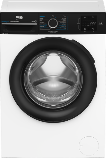 [BM3WFT3841B] Beko BM3WFT3841B Wasmachine 8Kg 1400rpm Steamcure Wit