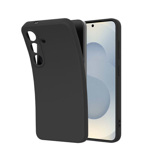 [8504371] Just in Case 8504371 Coque en TPU liquide de qualité supérieure pour Samsung Galaxy S25 Noir