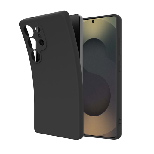 [8504395] Coque en TPU liquide de qualité supérieure 8504395  Just in Case pour Samsung Galaxy S25 Ultra Noir