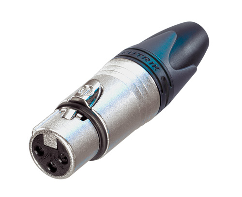 [NC3FXX] Neutrik NC3FXX 3-polige kabelconnector XLR vrouwelijk grijs