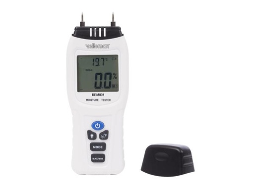 [DEM801] Velleman Moisture meter with thermometer White - DEM801