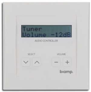 [911.1607.900] Biamp Wall Panel Volume & Control White - DIWAC