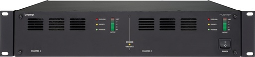 [912.1451.900] Biamp 19" 2-channel Power Amplifier 240/120W 4/8Ω/100V - PA2240BP