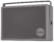 [911.1484.900] Biamp Compact Surface Mount Speaker With Bracket and Adjustable 100V 6W Gray - SMB6V-G