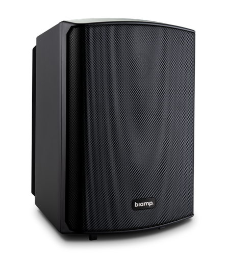 [911.1474.900] Biamp SDQ5P-BL stereo loudspeaker set with 1 active and 1 passive loudspeaker, 2 x 30 watts. inputs: stereo rca, stereo mini-jack, balanced stereo euroblock, black