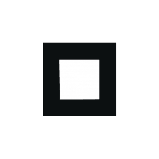 [CF45S/B] Cadre de recouvrement simple Procab CF45S/B 45 x 45 mm Noir