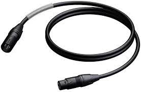 [PRA901/0.5] procab pra901/0.5 xlr male - xlr female - 0.5m - neutrik - black