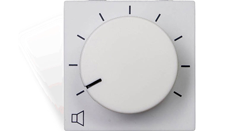 [VC3208/W] Audac Volumeregelaar op afstand 45 x 45 mm - VC3208/W