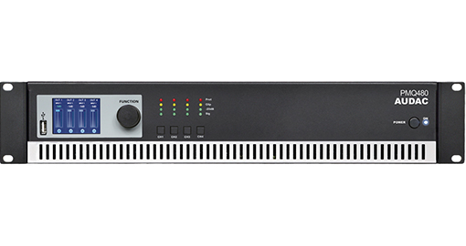 [PMQ480] Audac WaveDynamics quad-channel 70/100V power amplifier - PMQ480 