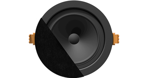 [CENA306/B] Enceinte de plafond Audac SpringFit™ 2,5" Version noire - 100V & 8Ω - CENA306/B