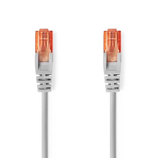 [CCGL85230GY05] Nedis CCGL85230GY05 CAT6 Network Cable RJ45 U/UTP 50cm Gray