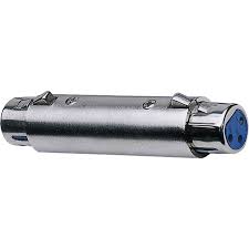 [B01317] Hilec Adapter XLR vrouwelijk/XLR vrouwelijk Adapter XLR 3pin 2 stuks