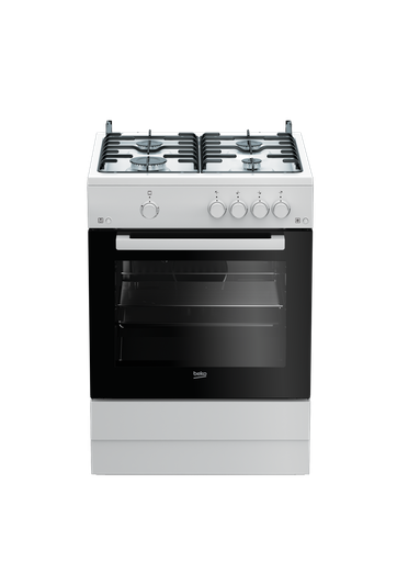 [7738488602] Beko FSG62010DW Gasfornuis 60cm A Klasse Wit