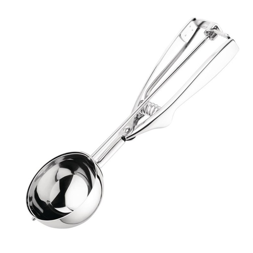 [J090] Vogue J090 Ijsschep/Portioneerlepel 125 ml RVS Grijs