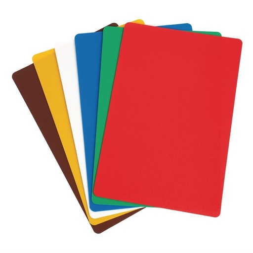 [CP520] Planches à découper Hygiplas CP520 30 x 45 cm, 6 pièces, polypropylène, multicolore