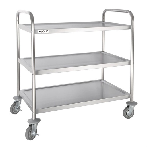 [F995] Chariot de Service Vogue 3 Etagères Inox - F995