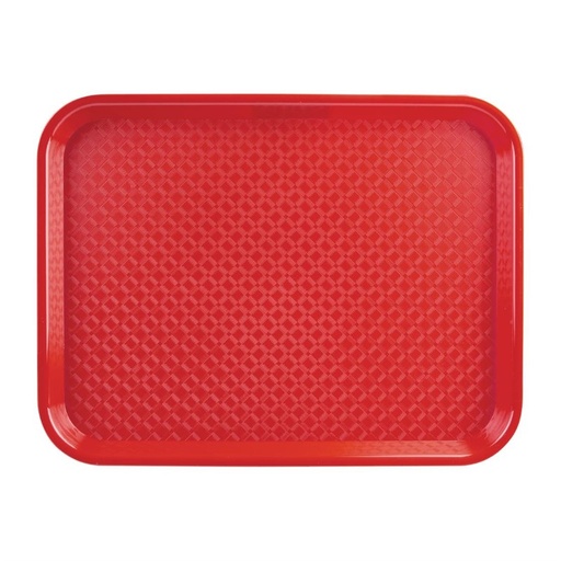 [P510] Plateau Olympia Kristallon Polypropylène 45 x 35 cm Rouge - P510