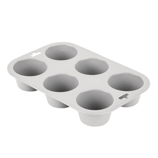 [DA520] Vogue DA520 Baking pan 6 muffins 4 (H) x 16.2 (W) x 24 (D) cm silicone Gray