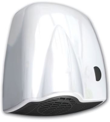 [AA43948] Medial Handdroger met Verwarming en Drukknop Qibli 