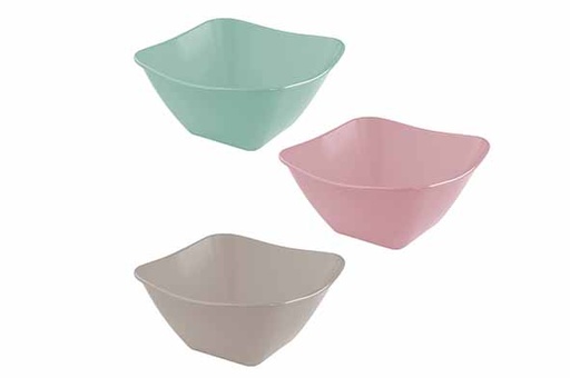 [H16876] Ensemble de saladiers Hega Hogar 26 x 26 x 13 cm 4 l Plastique 3 pièces Multicolore