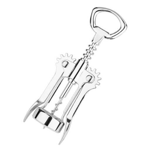 [HZ235] Olympia HZ235 Corkscrew/Bottle Opener Lever Stainless Steel Gray