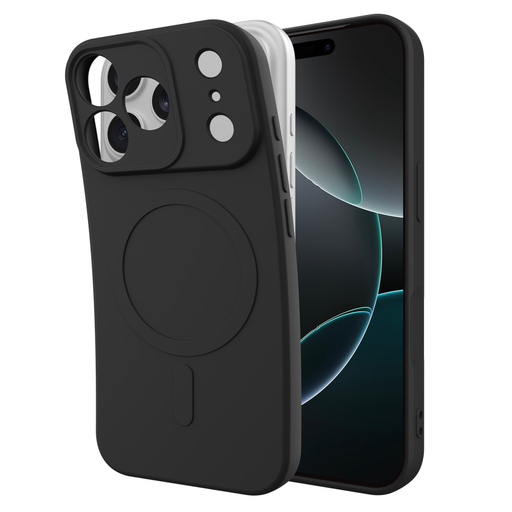 [MAP2762KC1M] Coque arrière Just in Case Kick Case en TPU pour Apple iPhone 17 Pro compatible MagSafe Noir