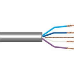 [37143] VVT kabel - 4 x 0.6mm -  4,5mm - ECA - CPR -Grijs - 100m