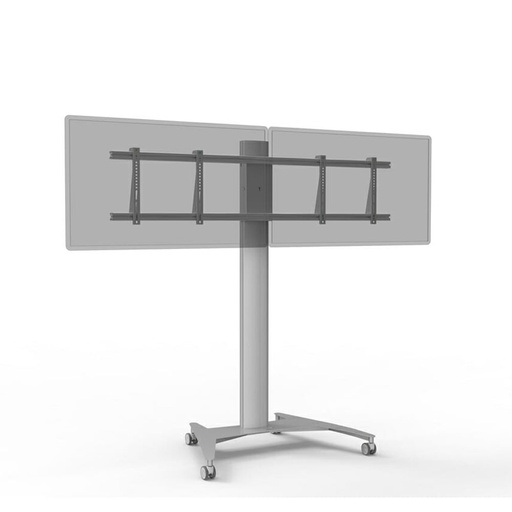 [TRD18AD4055] ErgoXS TRD18AD4055 Double TV Trolley 85kg Grey