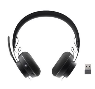 [981-000798] Logitech Zone Wireless 981-000798 DECT/Bluetooth Headset Zwart