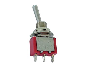 [8014] Velleman verticale tuimelschakelaar SPDT (On-Off-On) - 8014