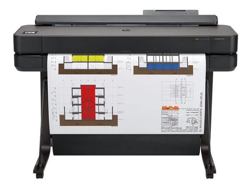 [5HB10A#B19] HP 5HB10A#B19 DesignJet T650 36" printer inkjet A0 2400 x 1200 dpi met snijmachine zwart