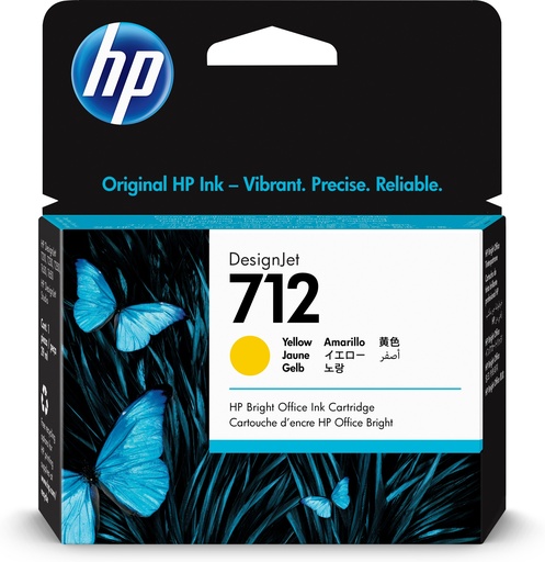 [3ED69A] HP 3ED69A DesignJet inktcartridge 712 29 ml geel