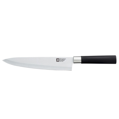 [6420131] Richardson Sheffield 6420131 Aikido Chefmes 20.5cm RVS Zwart