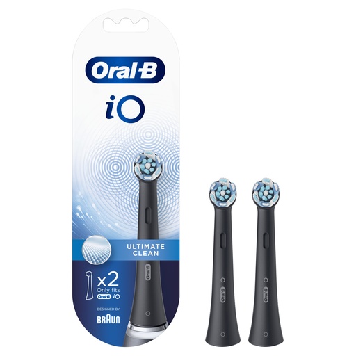 [80335625] Oral-b Opzetborstel IO Ultimate Clean 2 stuks Zwart 