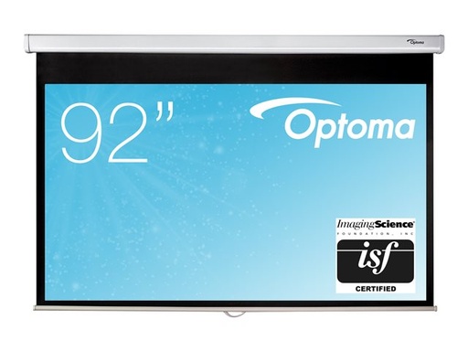 [DS-9092PWC] Optoma Projectiescherm Manueel plafond/muur 16:9 mat wit - DS-9092PWC