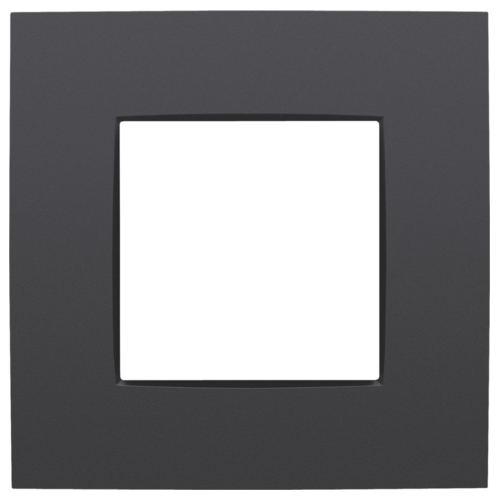 [NIK12276100] Niko 122-76100 single cover plate intense series Graphite black