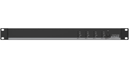 [CEP408] Audac - CEP408 -Quad kanaals 4 Ohm versterker   4 x 80W   70/100V  