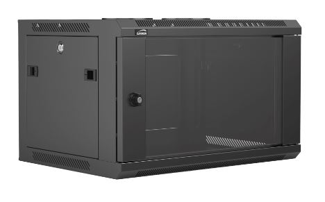 [WPR406R/B] Caymon WPR406R/B 19” wall mount rack - 6 units - 450mm depth - Removable back Black version